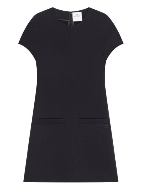 welt-pocket mini dress