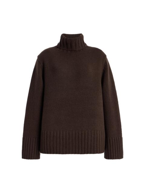 Jenni Kayne Jet Cashmere Turtleneck Sweater brown