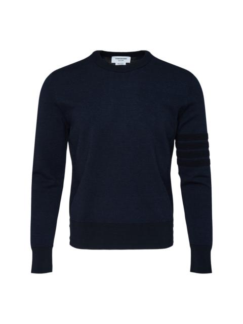 Thom Browne Milano Stitch Crew Neck Pullover