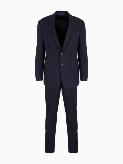 Single-breasted Soft line suit in virgin wool