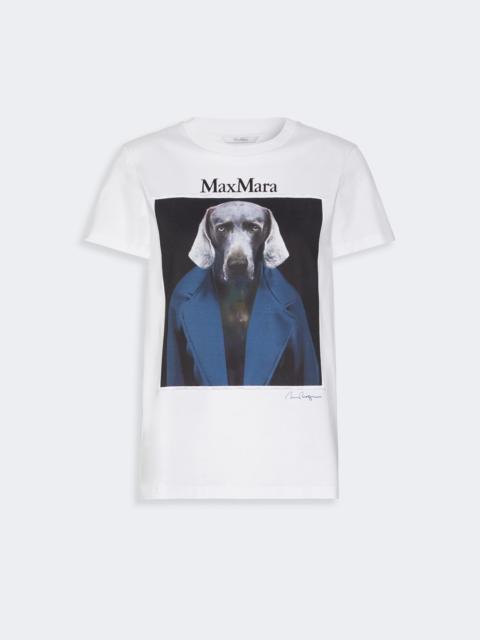 Max Mara CALCA Iconic print-adorned jersey T-shirt - WHITE