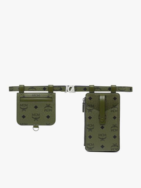 MCM M-Art Pouch Belt in Visetos