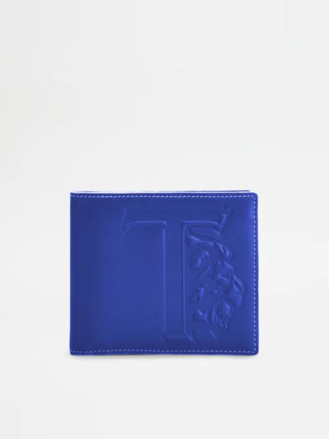 Tod's WALLET IN LEATHER - BLUE