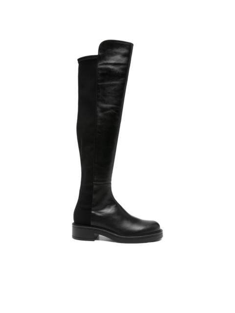 Stuart Weitzman 40mm leather panelled knee-high boots