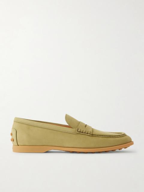 Tod's Gomma Nubuck Loafers