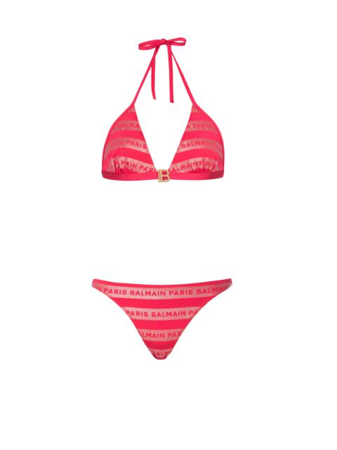 Balmain Paris triangle bikini