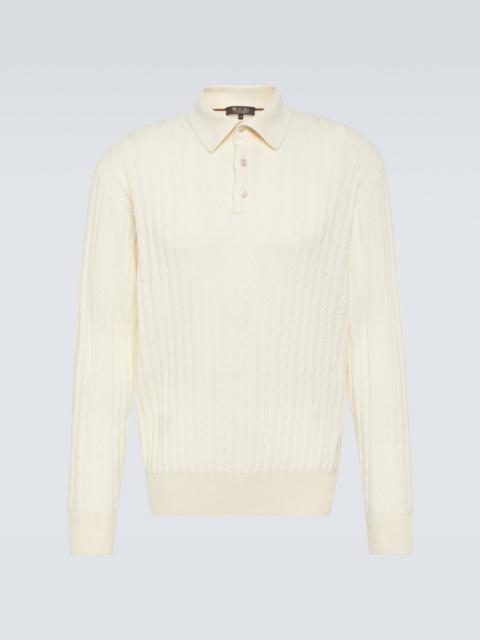 Cashmere polo shirt