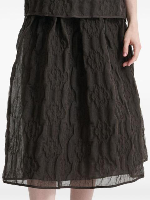 CECILIE BAHNSEN textured Balaskirt skirt