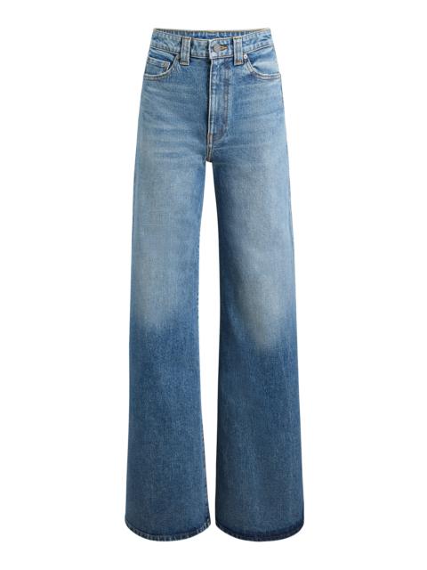 Dane Rigid High-Rise Flared Jeans medium wash