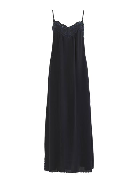 See by Chloé EMBROIDERED SLIP DRESS
