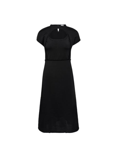 Jil Sander Shiny Compact Viscose Knit Dress