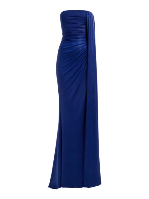 ELIE SAAB Strapless Gown blue