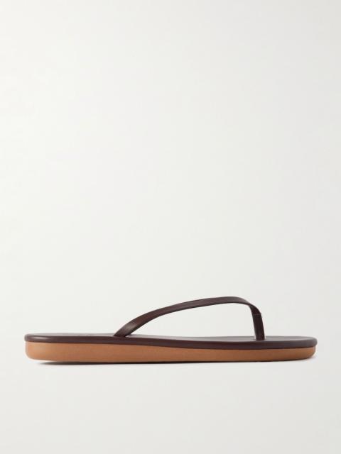 ANCIENT GREEK SANDALS Saionara leather flip flops Brown
