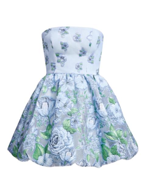 Dress The Population Women's Spencer Strapless Minidress - Sky Multi