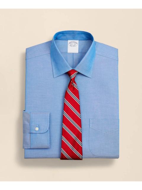 Brooks Brothers Stretch Supima® Cotton Non-Iron Pinpoint Oxford Ainsley Collar Dress Shirt