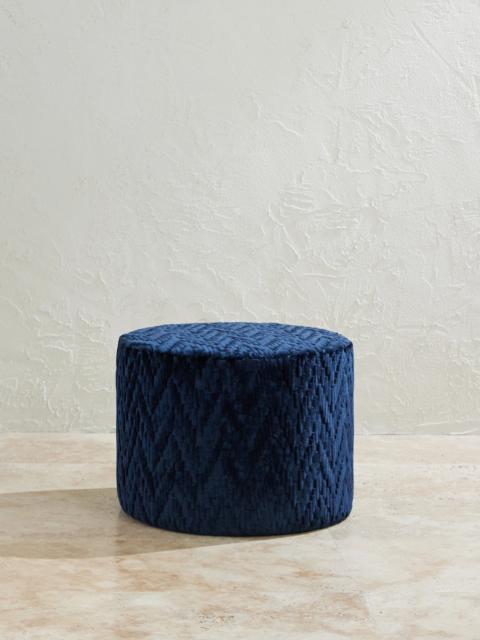 Missoni Fossile Plush-Jacquard Pouf