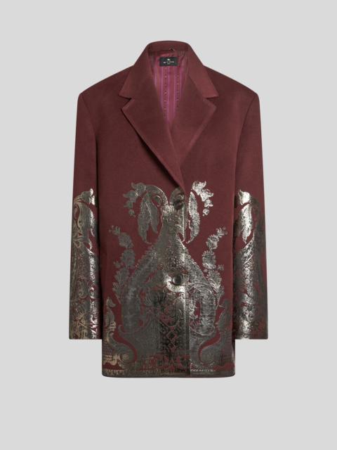 Etro METALLIC-PRINT COAT