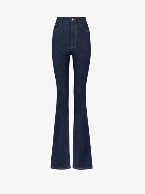 Alaïa LONG BOOTCUT DENIM PANT