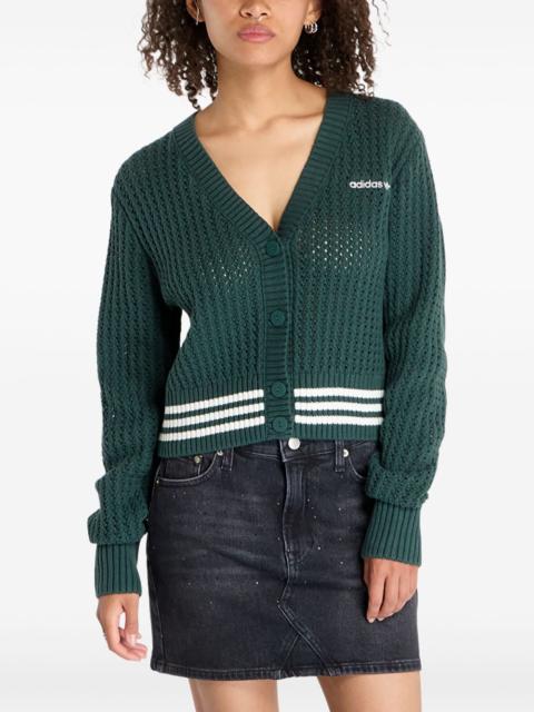 adidas ribbed-knit cardigan