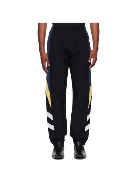 Martine Rose Black & Yellow Paneled Track Pants