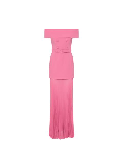 REBECCA VALLANCE Muriel Off The Shoulder Midi Dress