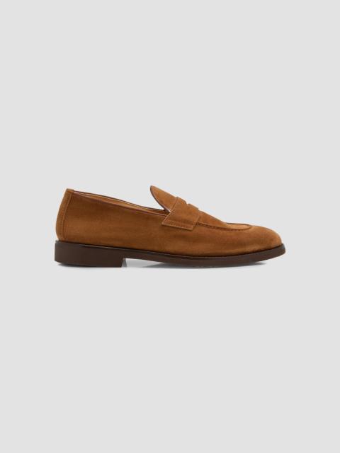 Brunello Cucinelli 남성 Suede 페니 Loafers