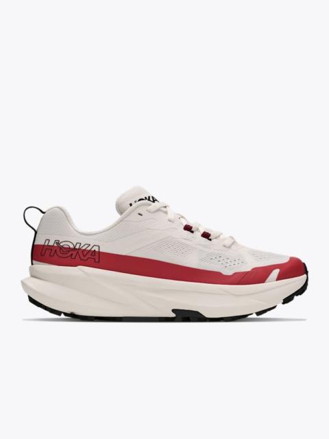 HOKA Women's Torrent 5 Shoes in Alabaster/Burnt Red