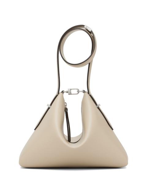 Totême Taupe Bevel Leather Wristlet Clutch