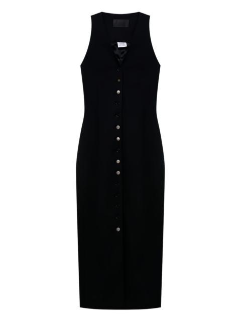 VETEMENTS button sleeveless midi dress