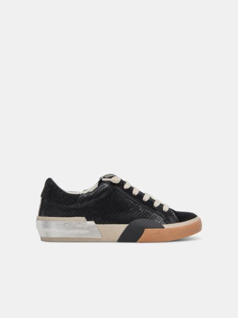 dolce vita ZINA SNEAKERS ONYX EMBOSSED LEATHER