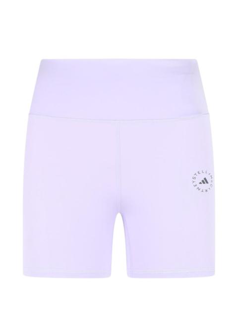 adidas high-waist logo-detail shorts