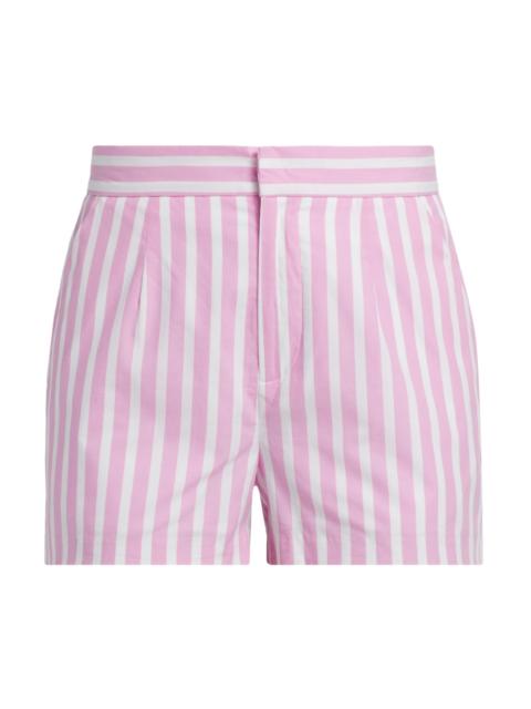 GENERATION LOVE Women's Theo Wide-Stripe Cotton Shorts - White Pink Stripe