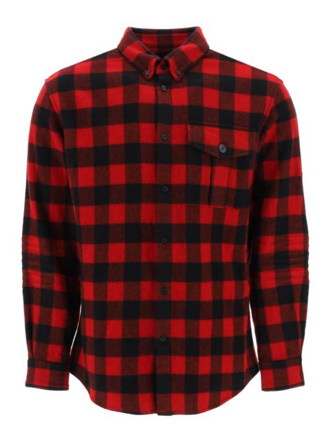 SHIRT WITH CHECK MOTIF AND BACK LOGO