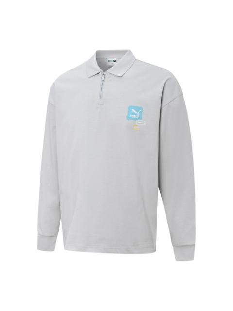 PUMA Trend Graphic Logo Sweatshirt 'Grey' 536075-19