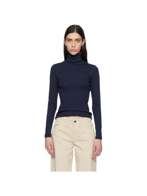 FLORE FLORE Navy Dinah Turtleneck