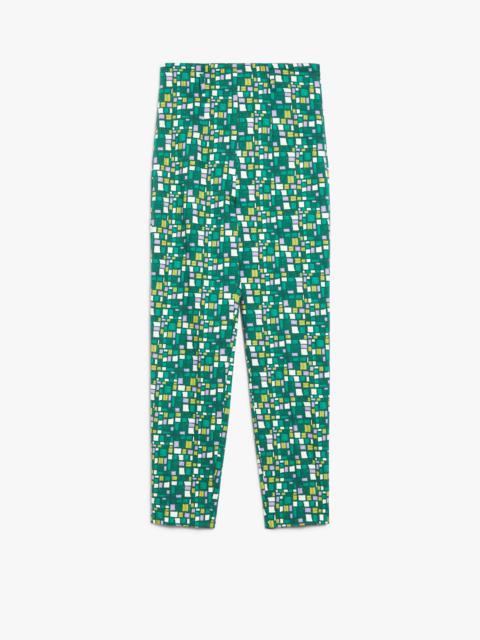 WEEKEND Max Mara NUCCIA Printed stretch cotton trousers