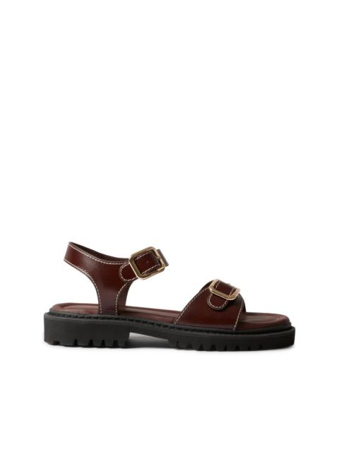 Claudie Pierlot leather buckle sandals