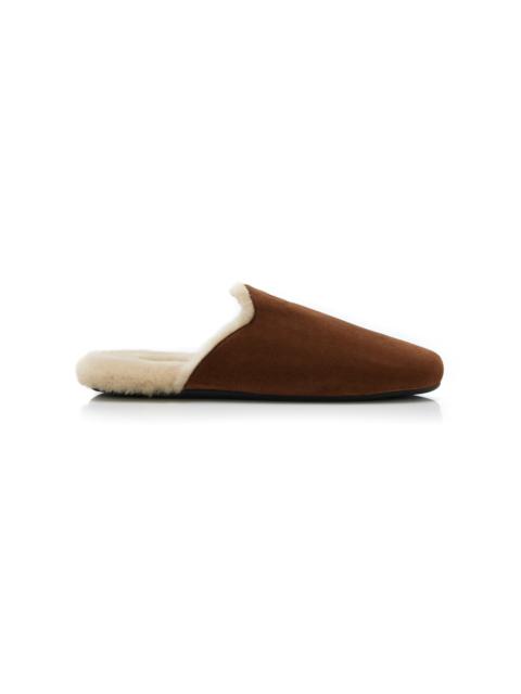 Prada Shearling Slippers brown