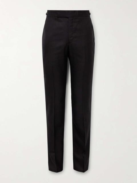 GABRIELA HEARST Sebastian Slim-Fit Straight-Leg Wool, Silk and Linen-Blend Twill Trousers