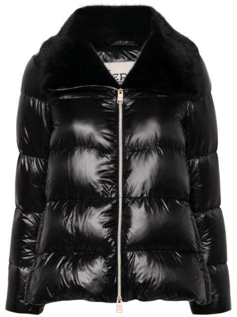 Herno faux-fur collar puffer jacket