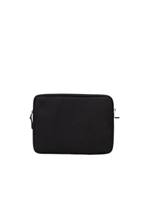 RAINS logo-embossed laptop case