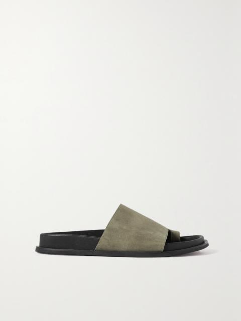 ST. AGNI + Net Sustain Loe Suede Slides