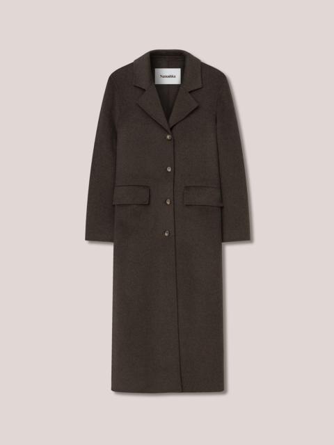 Nanushka ILYS - Double wool flared coat - Grey