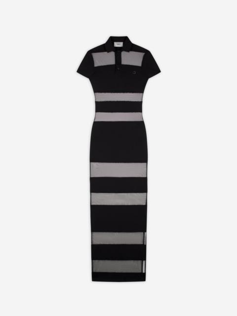 COPERNI Striped Sheer Polo Dress