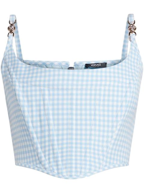 Medusa gingham corset top