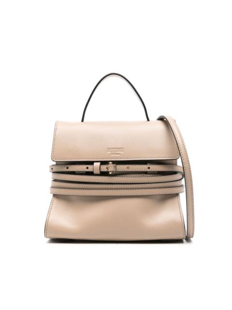 Moschino logo-debossed tote bag