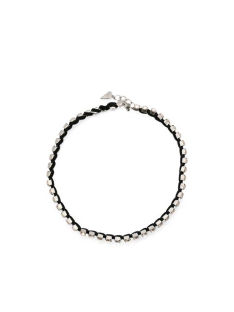 forte_forte crystal-embellished braided necklace
