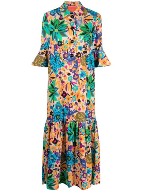 Artemis graphic-print cotton maxi dress