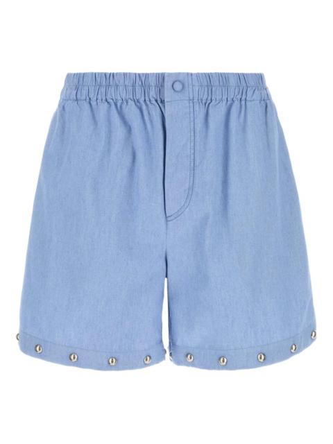Valentino stud-embellished denim shorts