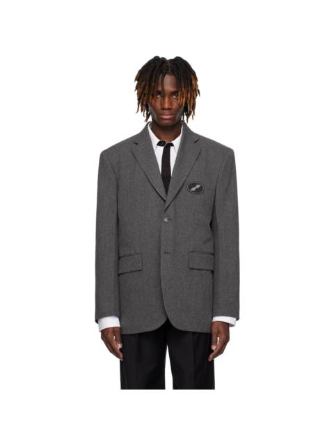 We11done Gray Oversized Blazer